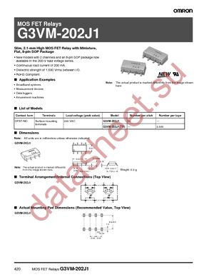 G3VM-202J1 datasheet  